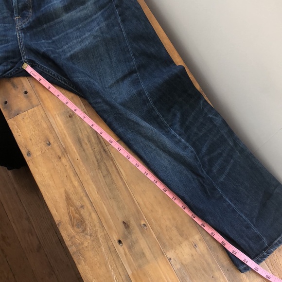 New All Saints Spitalfields Luger Cropper Runner twisted seam cropped denim jean - Picture 14 of 14